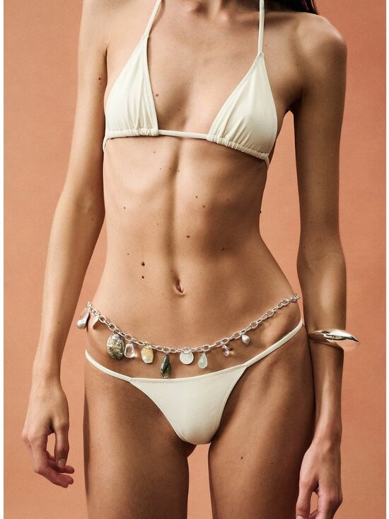 CHAN LUU for FWRD Stoned Pendant Belt in Multi main image 2